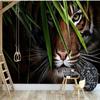 3D Photo Wallpaper Tiger Poster Wall Painting Living Room Entrance Bedroom Background Wall Art Animal Mural Wall Covering