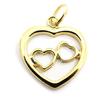 [G1691] - Gold Plated Pendant 'Love'