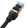 Baseus 8m Cat.7 Ethernet Cable, 10Gbps, Braided Black, High-Performance RJ45 Network Cord