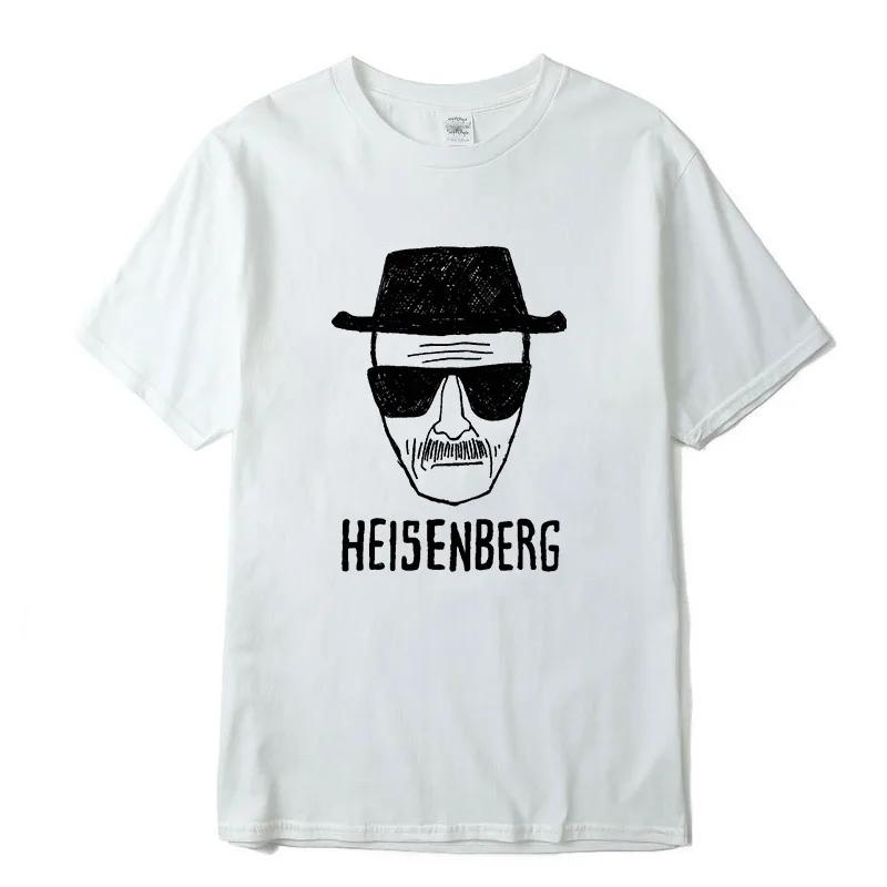Unisex Fashion Casual Top Quality Short Sleeve Cotton Blend Loose Heisenberg Printedtshirt Casual Unisexs Tshirt Cool Summer Unisex Tops
