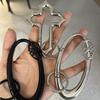 Zinc Alloy Bag Charm Trinkets Keychain Cross Carabiner Keychain Camping Hiking Outdoor Climber Waist Pendant Accessories Gift