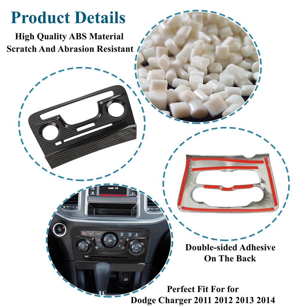 Автомобильный кондиционер, центральная панель управления, декоративная крышка для Dodge Charger 2011 2012 2013 2014, внутренние молдинги