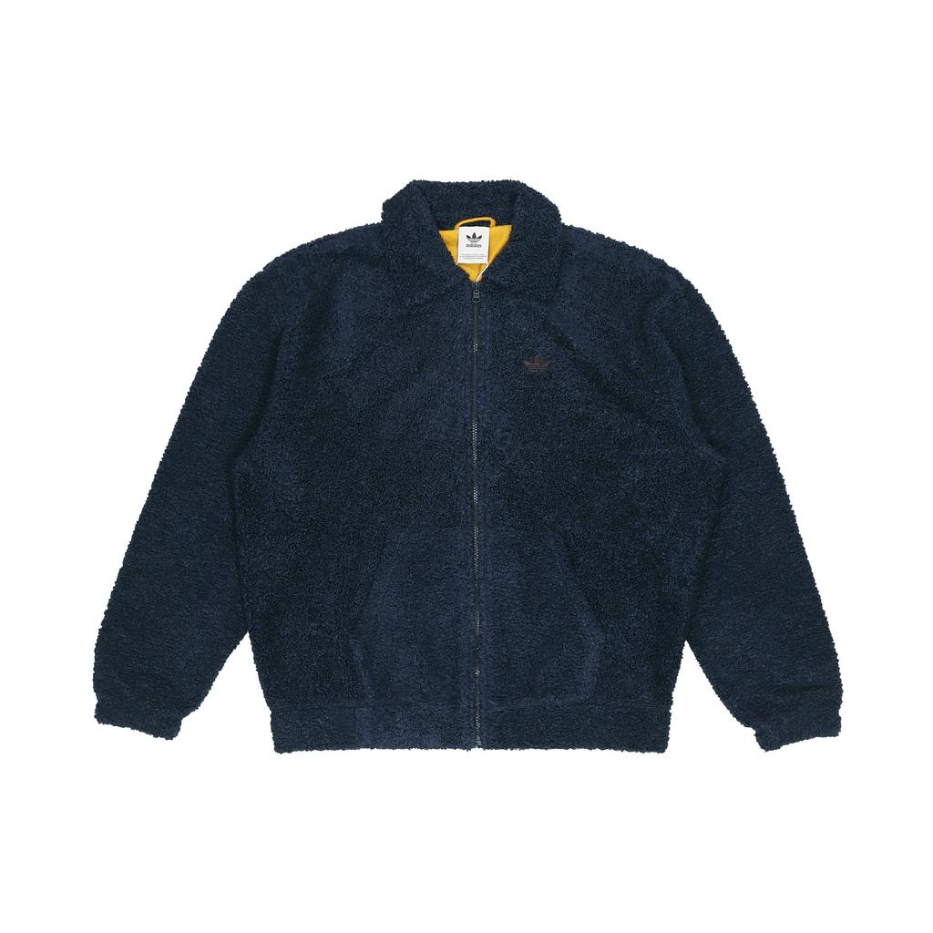 Adidas Флисовая спортивная куртка с вышитым логотипом Originals, мужские куртки, темно-синие, GD3532