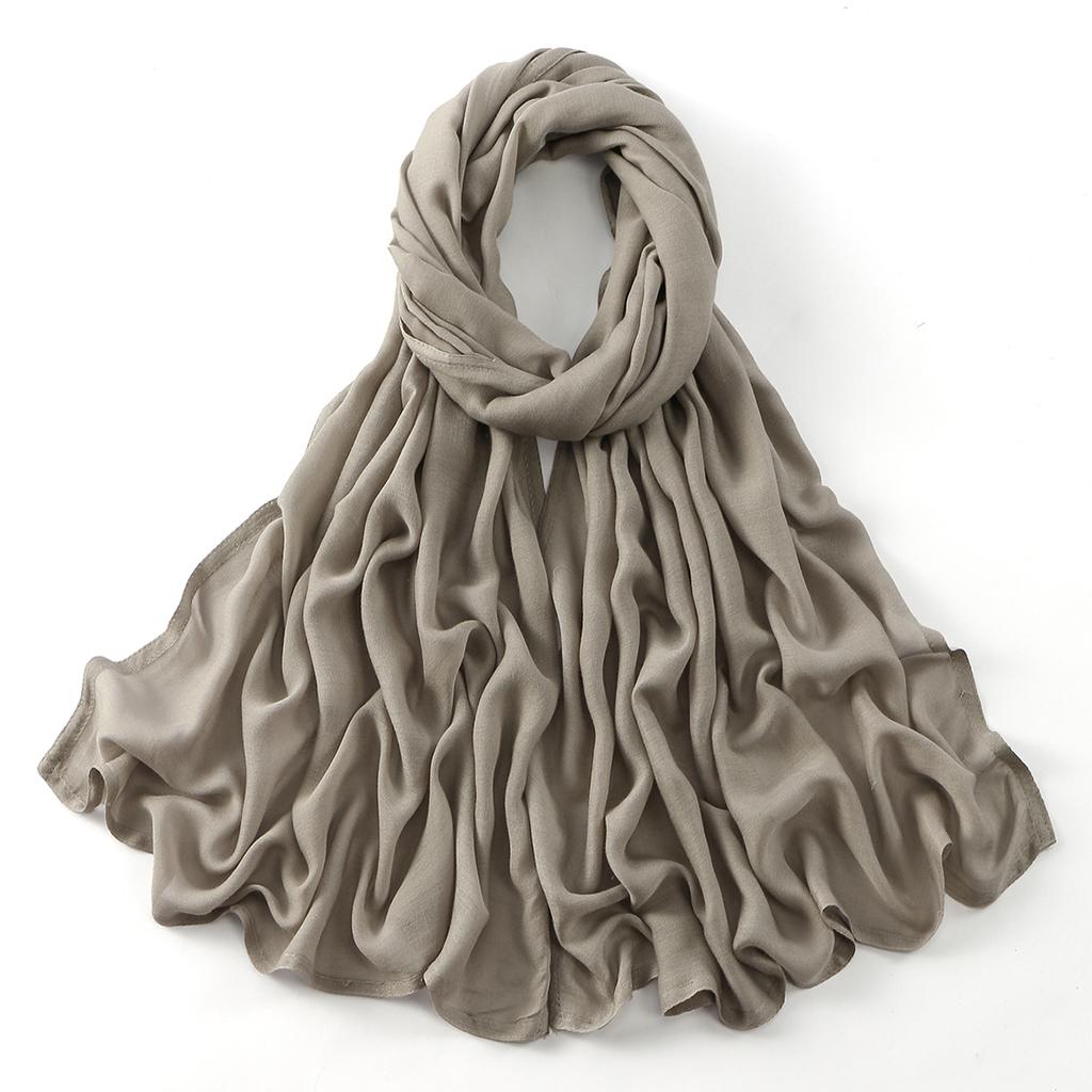 Muslim Modal Hijab Cotton Rayon Scarf for Women Double Stitching Wide Edge Rayon Shawl Islamic Thin Soft Viscose Turban Headband