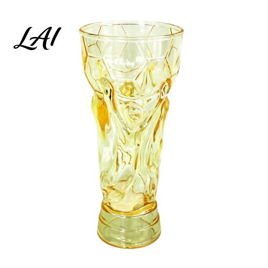 Beer Mug For Football Fans Trophy Plastic Cup Soccer Game Day Pint Clear for Party Large Capacity Reusable Sports Party Drinkware Lager