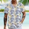 Men'S Casual Loose Short Sleeved Shirt Fashion Printed Shirt Top