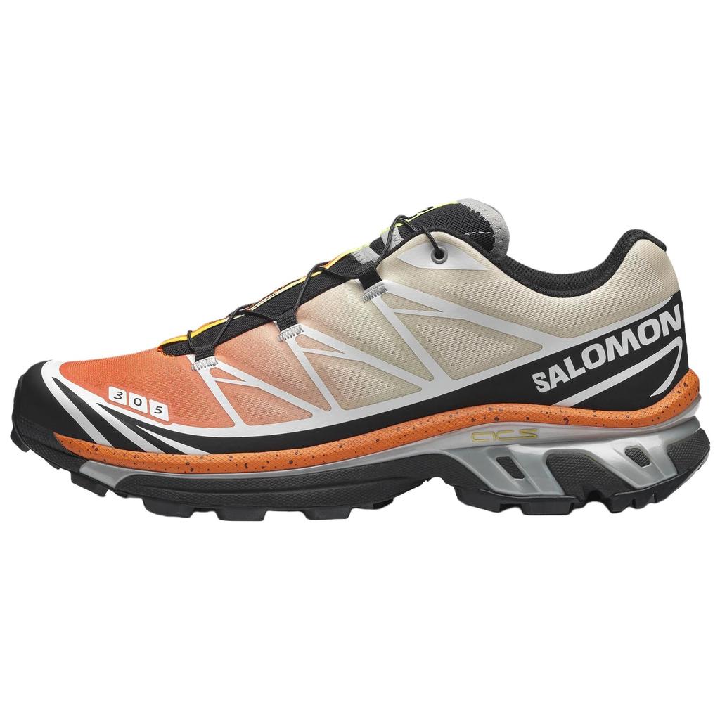 SALOMON XT 6 Кроссовки для трейлраннинга Унисекс Шикарные Оранжевый Светло-желтый Серый Черный Кроссовки 492575
