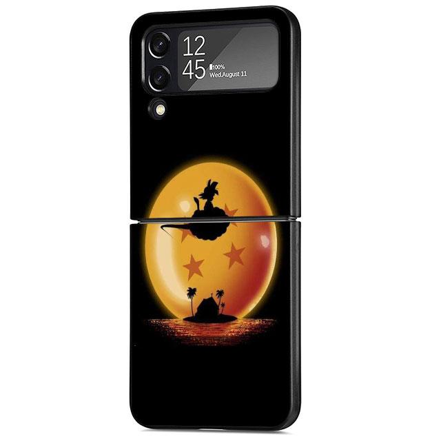 Чехол с логотипом аниме «Дракон» для Samsung Galaxy Z Flip 3 5G ZFlip Z Flip 4 ZFlip3 zflip Flip4 Flip3, черный чехол