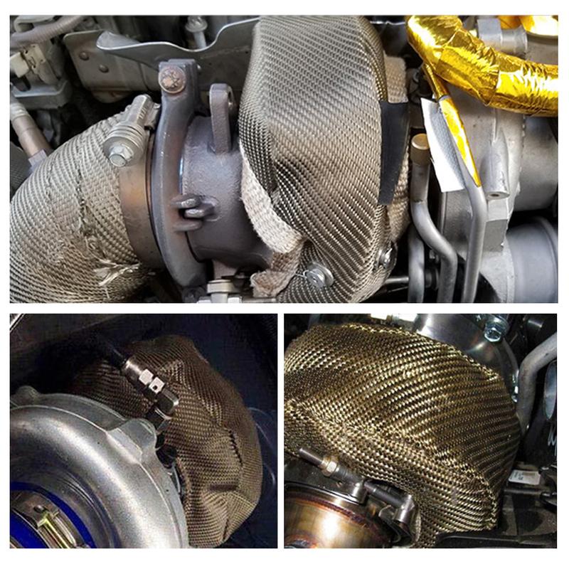 T3 Turbo Heat Shield Turbocharger Blanket Cover For T2 T25 T28 GT28 GT30 GT35 Turbine Housing Car engine Protection Wrap