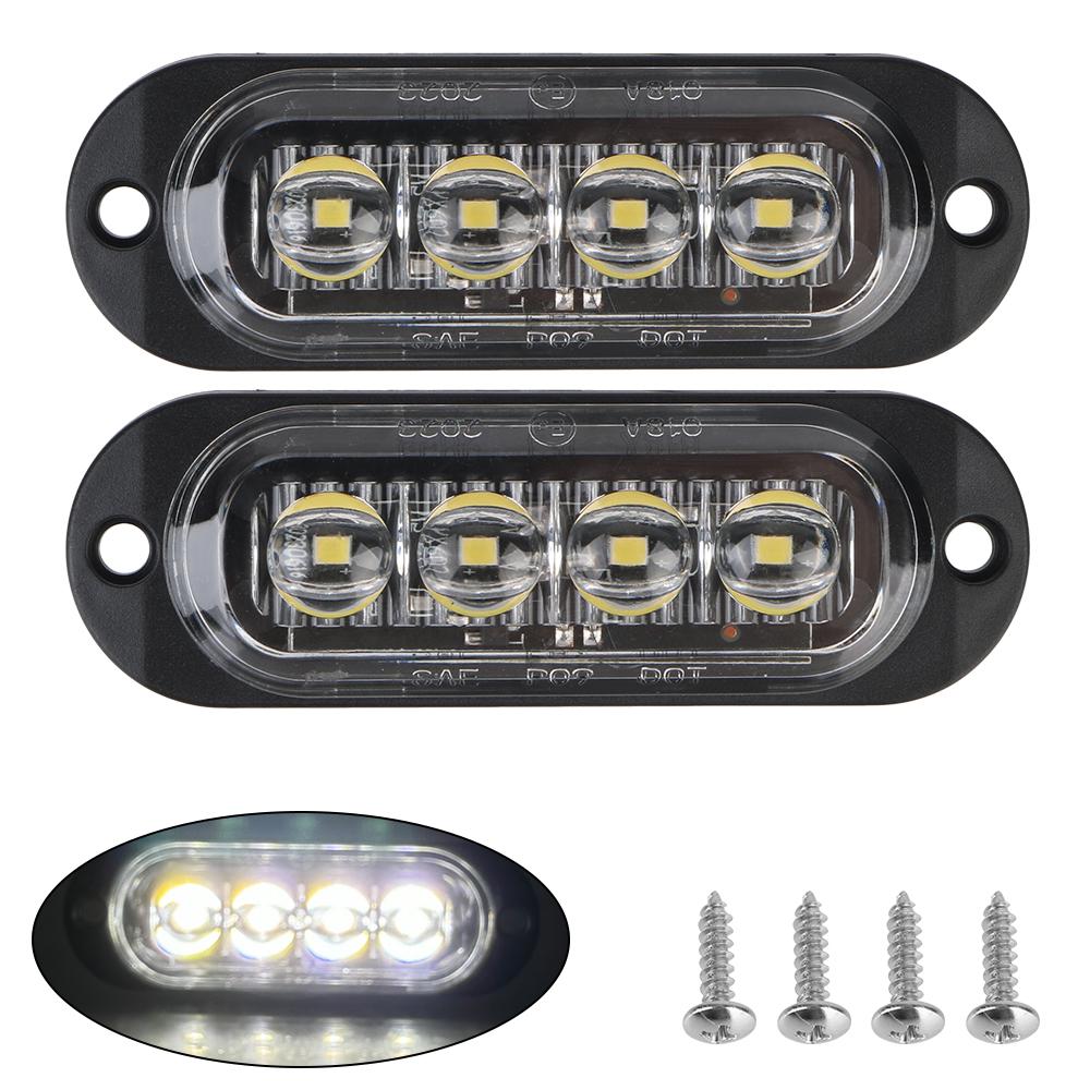 Габаритный фонарь водонепроницаемый сигнальный фонарь 4 светодиода постоянного тока 12 В 24 В светодиодный габаритный фонарь для автомобиля грузовика прицепа маячок лампа