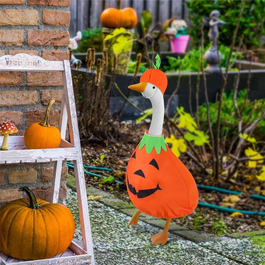 Хэллоуин Наряд для крыльца Одежда ведьмы Для высокой цементной или пластиковой статуи Костюм для двора Уличный сад Патио Наряжаться Бетонная статуя Праздничный декор