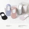 1 Pair Women Silicone Non-slip Short Socks Invisible Cotton Boat Socks Summer Solid Color Antiskid Ankle Socks