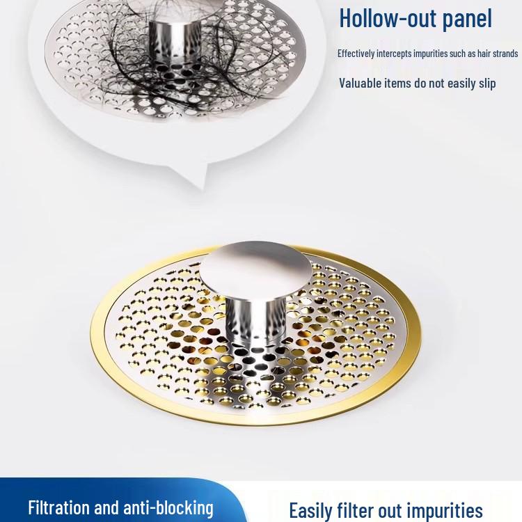 Stainless Steel Kitchen Sink Bounce Core Leak Stopper Strainer