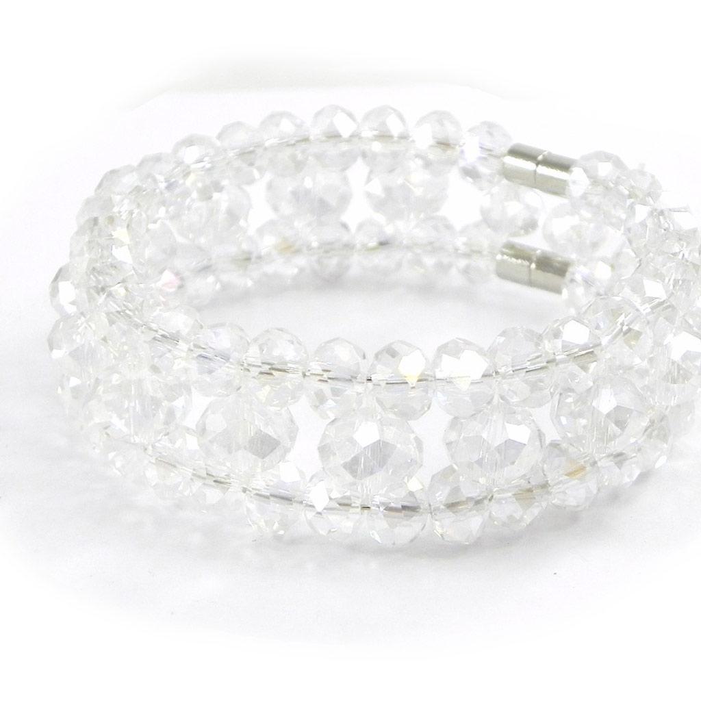 Les Trésors De Lily [I2758] - Дизайнерский браслет "Сисси" белый кристалл