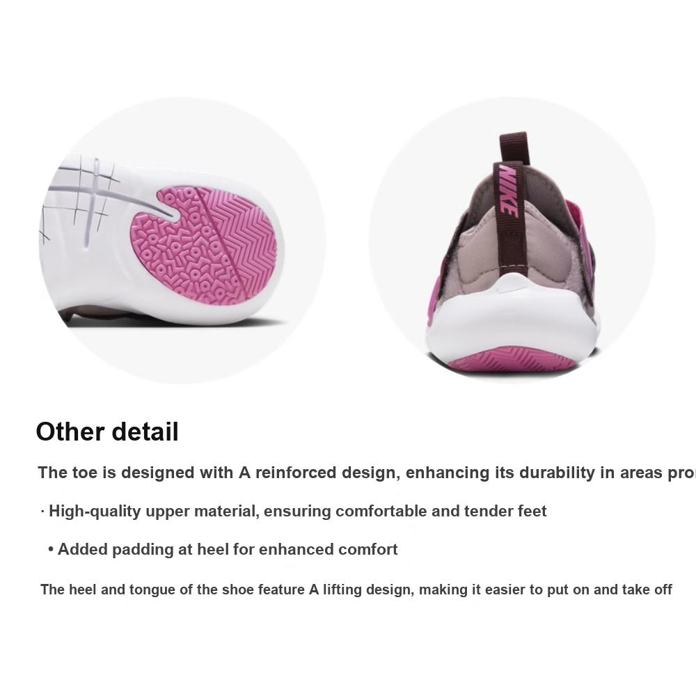 Nike Flex Advance Модные Удобные Легкие Прочные Низкие Детские Кроссовки для Бега Детские Кроссовки для Бега Фиолетовый Розовый CZ0186-201