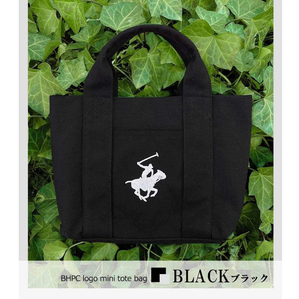 Сумка-тоут Hills Polo BEVERLY HILLS POLO CLUB Логотип бренда Beverly Hills Polo Club с вышивкой в виде пони Сумка-тоут BHPC из холста Мини-сумка 2 типа на выбор 10 л