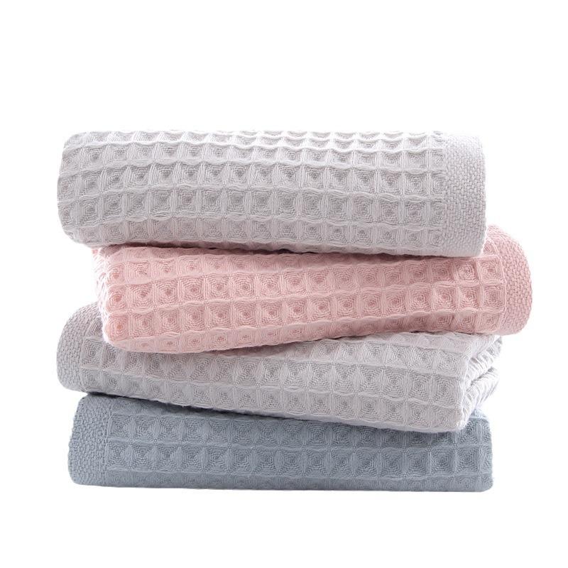 Сотовый вафельный впитывающий хлопковый полотенец для умывания