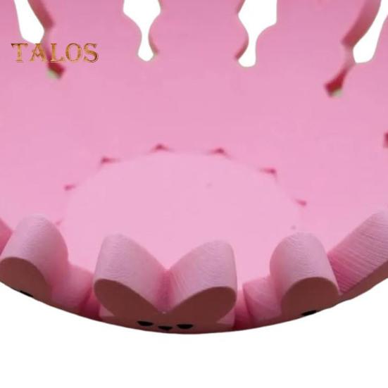 Поднос для конфет в виде розового кролика для пасхальных украшений. Праздничная подарочная корзина в виде кролика для пасхальных подарков. Домашний декор для семьи.