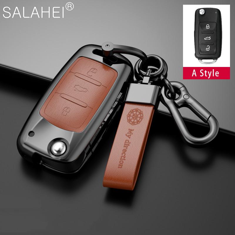 Чехол для автомобильного ключа для Volkswagen Bora Polo Tiguan Jetta Passat Golf 7 MK7 Tiguan MK2 для Skoda Octavia A7 SEAT Ateca Leon FR 2 Ibiza