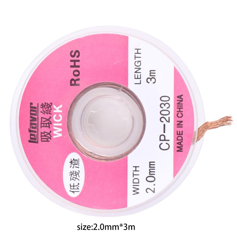 3-метровая оплетка для распайки, сварочная проволока для удаления припоя (2.0mm)
