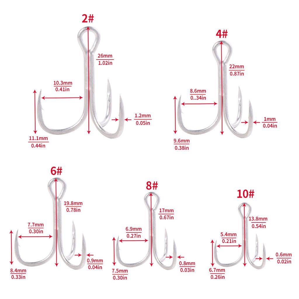 20шт/КОРОБКА полный набор рыболовных крючков коробка комплект нержавеющая тройная рыболовные крючки море для пресноводных соленых окровавленный крючок