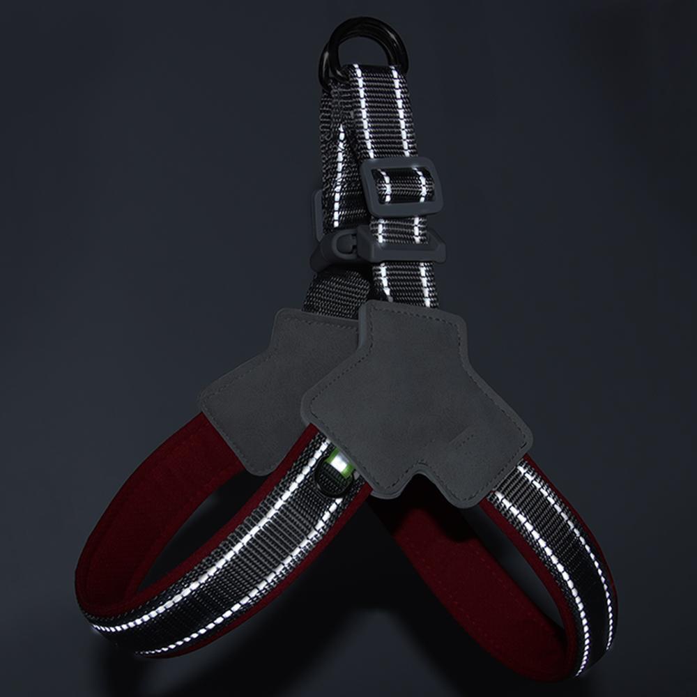 Шлейка для собак без тяги для маленьких средних собак, кошек, светоотражающий регулируемый нагрудный ремень, ошейник для щенка французского бульдога, товары для домашних животных