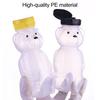 Yousheng 230ml Plastic Bear Bottle Cup with Flip Top Lid Mini Bear Shape Jar Empty Coffee Beer Drink Container for Juice Candy Milk Storing Dispensing
