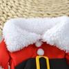 Cute Dog Santa Claus Outfit Christmas Costume for Small Dogs Cats Yorkie Cosplay Clothes Dress Up Jumpsuit Party Gifts Supplies