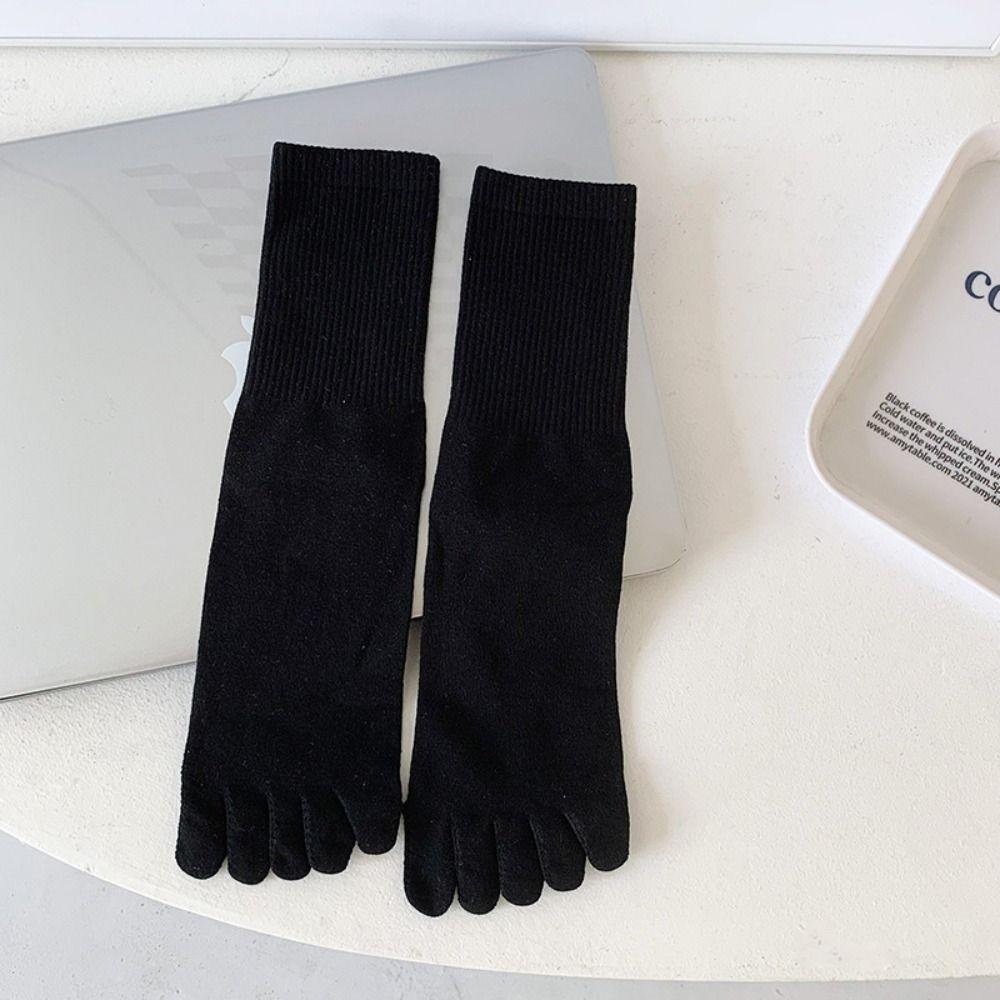 Breathable Five-finger Socks Pure Cotton Netherstock Fashionable Split-toe Socks  Motion