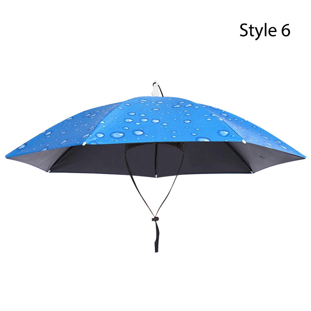 Дождевик Солнцезащитный Зонт Рыболовная Шляпа Двухслойная Ветрозащитная Голова Зонт Шляпа Рыболовные Инструменты