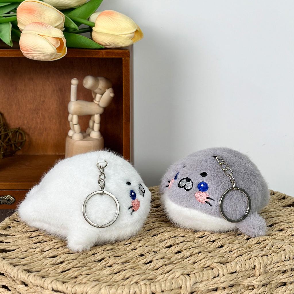 Cute Cute Marine Animal Jellyfish Pendant Plush Toy Doll Clown Fish Keychain Bag Hanging Decoration