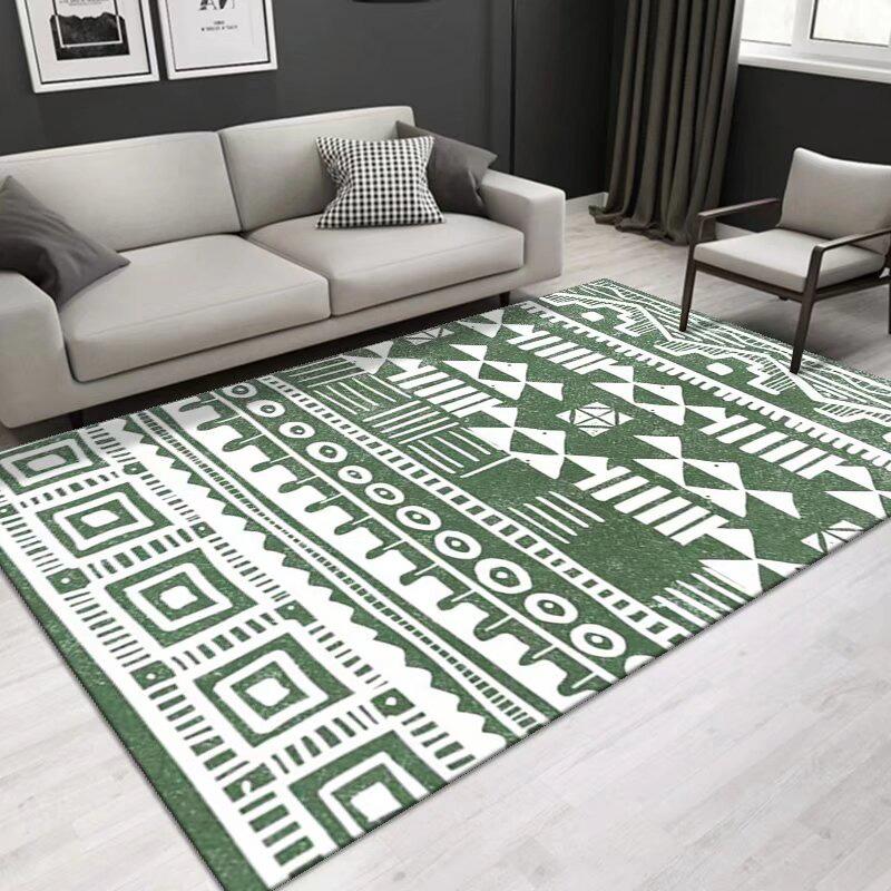 Modern Retro Brown Carpet Living Room Home Decoration Bedroom Carpets Non-slip Coffee Tables Mat Customizable Large Size Rugs