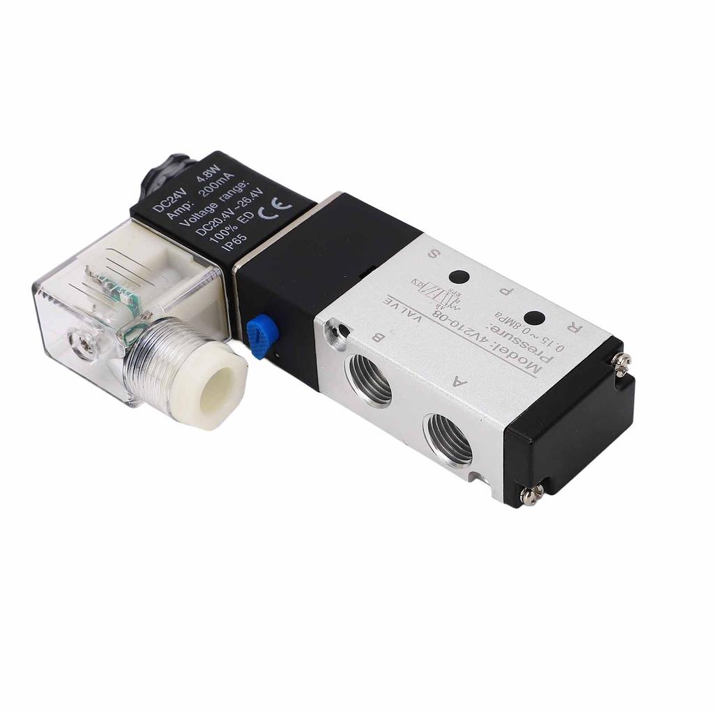 4V210?08 Электромагнитный клапан Нормальный 2-позиционный 5-ходовой Воздушный Сжатый Дренажный клапан для Автоматического