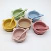 Flexible Feeding Tableware Portable Feeding Bowl Set Non-Slip Baby Bowls with Spoon  Kids