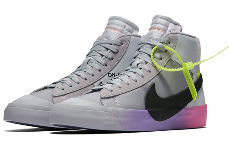 Nike Блейзер Мид Off White Серый Волк Серена Королева AA3832-002