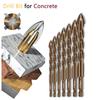 12pcs Cross Hex Tile Bits Alloy Drill Glass Ceramic Wood Concrete Hole Opener For Metal Wood Drilling Ranges From 3mm To 12mm