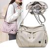 Nylon Cloth Women's Crossbody Bag, Waterproof Lightweight Travel Single Shoulder Multi-layer Shoulder Bag, Commuting Mother Bag