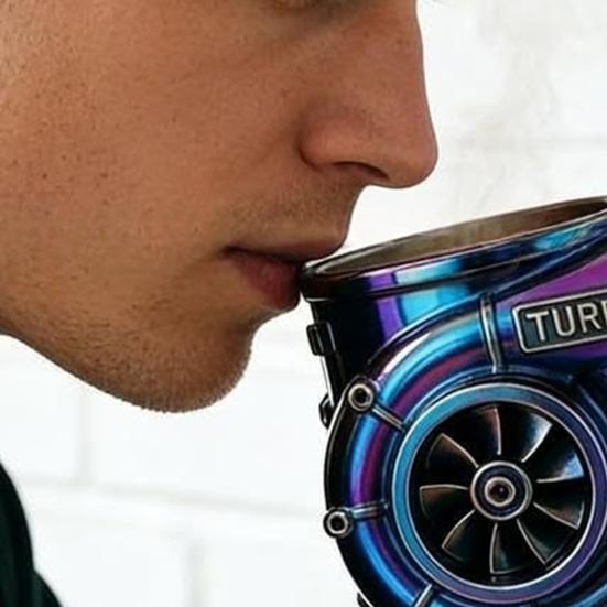 Кружка из нержавеющей стали с двигателем V8, кружка для кофе с автомобильным двигателем и изолированной ручкой, чашка для питья воды с автомобильным двигателем, подарки для механиков и автолюбителей