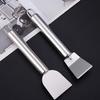 2Pcs Cleaning Shovel for Stubborn Oil Multipurpose Cleaning Cutter for Dishes Stainless Steel Cleaning Shovel Kitchen Cleaner