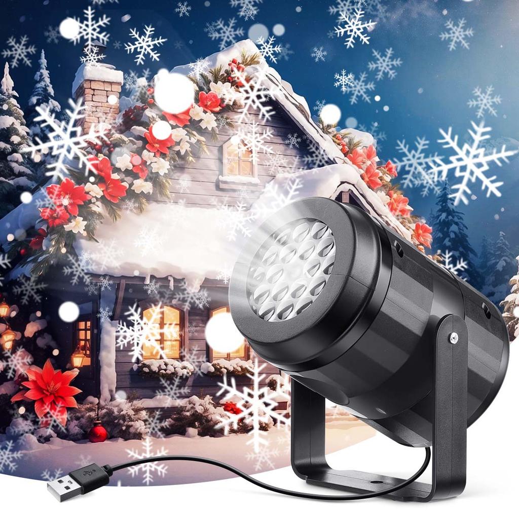 Holiday Projector Lights Christmas LED Patterns Outdoor Indoor Use for Garden Patio Yard Wall Decor