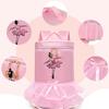 Подарки для девочек, милая верхняя ручка, декор балерины, балетный рюкзак, застежка-молния, регулируемый ремень, износостойкая танцевальная сумка, галстук-бабочка