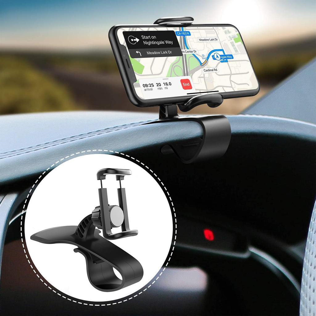 FONKEN Автомобильный держатель для телефона/GPS с креплением на приборную панель, с вращением на 360 градусов