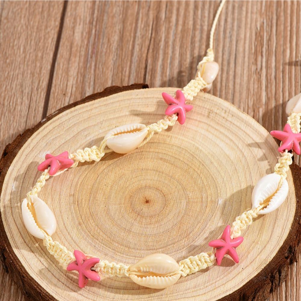 Hand Woven Bohemia Style Necklaces Shell Seashell Choker Originality Jewelry Gift