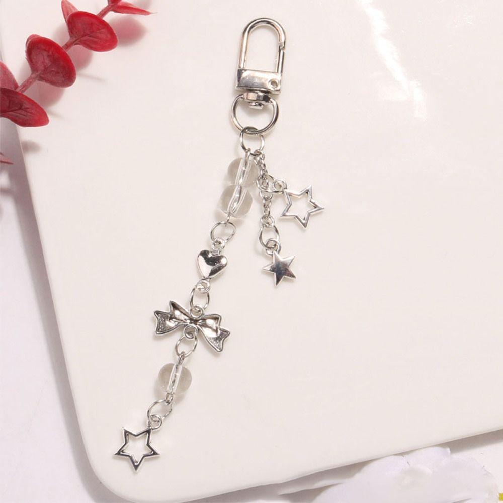 Очарование для телефона с бантом, розовая сумка, аксессуар, модный брелок с бантом для телефона