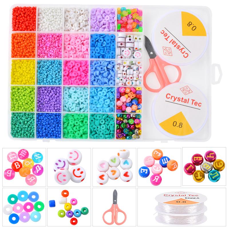 Набор из 25 бусин из полимерной глины для самостоятельного изготовления украшений