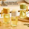 Автоматическая бутылка-дозатор для масла 500 мл Открытие одним касанием Бесконтактная стеклянная бутылка для масла с носиком, не капающим Герметичный графин для соуса для оливкового масла, уксуса
