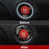 Кольцо кнопки запуска двигателя автомобиля для Dodge Challenger 2015 2016 2017 2018, аксессуары, отделка из углеродного волокна