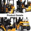 1:24 Scale Forklift Model Car Diecast Metal Engineering Vehicle Models  For Children