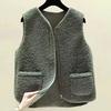 Yousheng Sherpa Fleece Vest for Women Warm Sleeveless Jacket Cozy Zip Up Coat with Pockets Fall Winter Outerwear