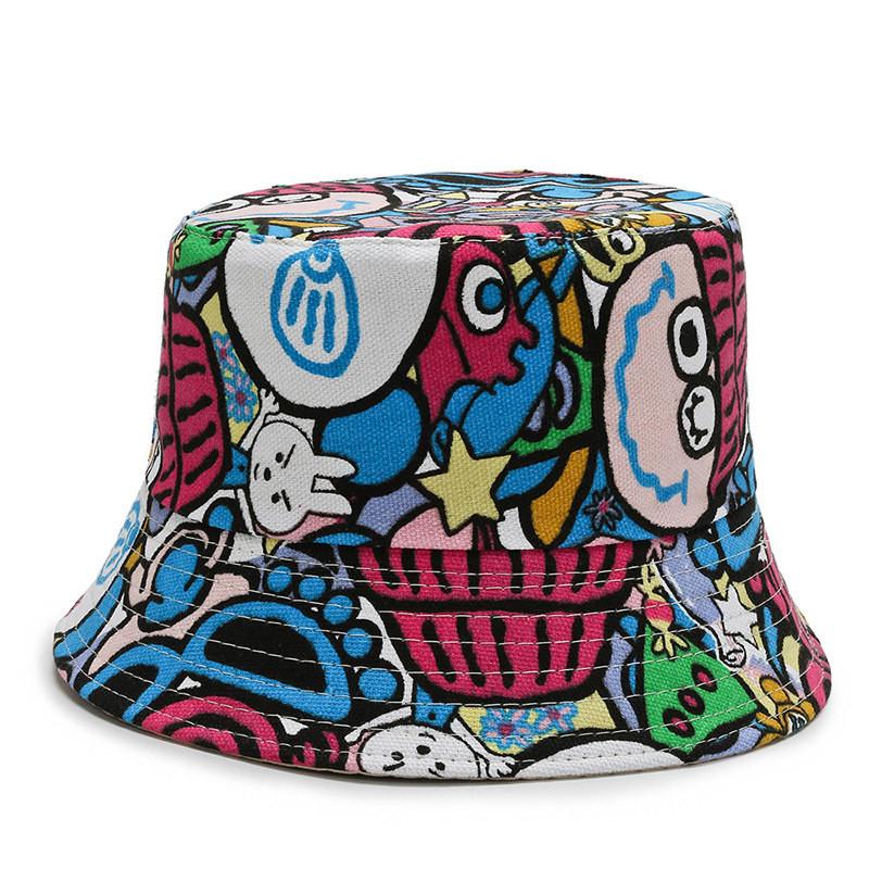 Fisherman Floral Printing Hat Outdoor Sun Protection Bucket Hat Fashion Gift